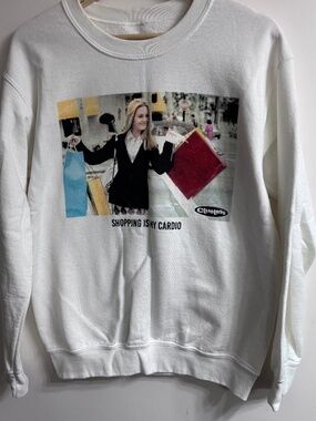 Clueless Movie Graphic Sweatshirt Size Small White